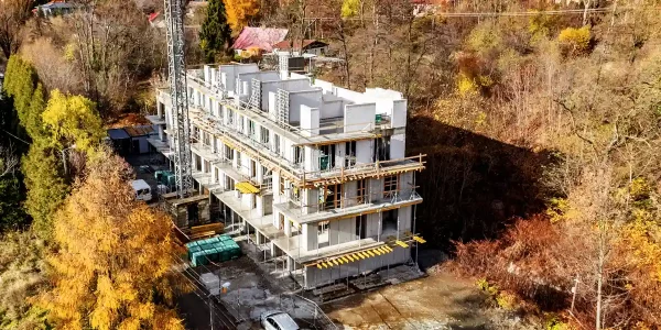 Nasza realizacja - budowa apartamentów - wynajem deskowania ściennego MidiFORM oraz deskowania stropowego BudoSTROP | budosprzet.pl